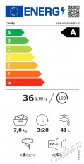 Candy RP4 476BWMR8-S elöltöltős mosógép Háztartás / Otthon / Kültér - Mosógép / szárítógép - Elöltöltős normál (60cm-ig) mosógép - 495824