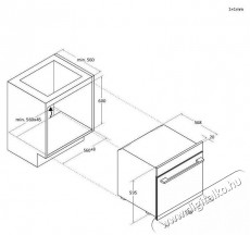 Candy CA6 NP5B3YTB fekete, be&eacute;p&iacute;thető, s&uuml;tőt&eacute;r: 78L, s&uuml;tő Konyhai term&eacute;kek - S&uuml;tő-főzőlap, tűzhely (be&eacute;p&iacute;thető) - S&uuml;tő (be&eacute;p&iacute;thető) - 513416