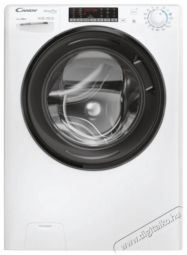 Candy CSOW4746TWMBK5-S Smart Pro Inverter SLIM H&aacute;ztart&aacute;s / Otthon / K&uuml;lt&eacute;r - Mos&oacute;g&eacute;p / sz&aacute;r&iacute;t&oacute;g&eacute;p - El&ouml;lt&ouml;ltős norm&aacute;l (60cm-ig) mos&oacute;g&eacute;p - 515261