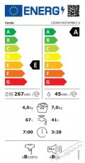 Candy CSOW4746TWMBK5-S Smart Pro Inverter SLIM H&aacute;ztart&aacute;s / Otthon / K&uuml;lt&eacute;r - Mos&oacute;g&eacute;p / sz&aacute;r&iacute;t&oacute;g&eacute;p - El&ouml;lt&ouml;ltős norm&aacute;l (60cm-ig) mos&oacute;g&eacute;p - 515261