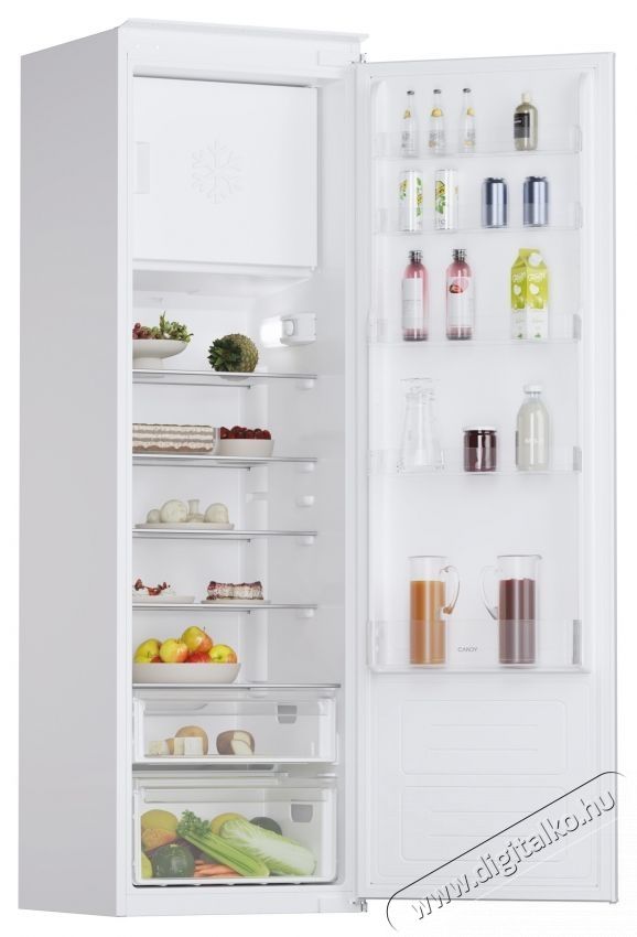 Candy CM4S518EW Be&eacute;p&iacute;thető egyajt&oacute;s hűtőszekr&eacute;ny, 286l, E energiaoszt&aacute;ly, LED vil&aacute;g&iacute;t&aacute;s, Megford&iacute;that&oacute; ajt&oacute;, H 177 cm Konyhai term&eacute;kek - Hűtő, fagyaszt&oacute; (be&eacute;p&iacute;thető) - Egyajt&oacute;s hűtő - 533153