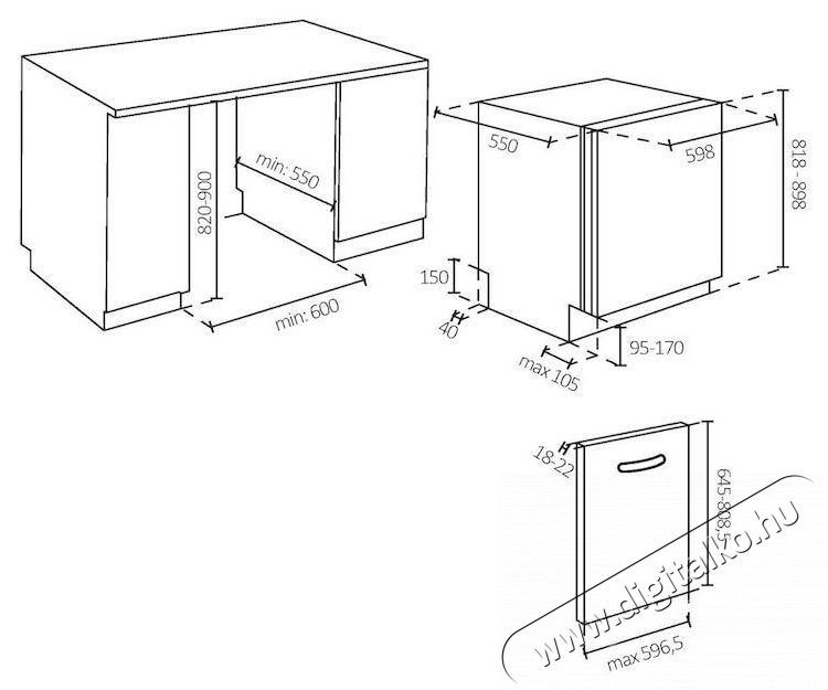 Candy Rapido CI 3C6F0A be&eacute;p&iacute;thető mosogat&oacute;g&eacute;p Konyhai term&eacute;kek - Mosogat&oacute;g&eacute;p - Norm&aacute;l (60cm) be&eacute;p&iacute;thető mosogat&oacute;g&eacute;p - 535087