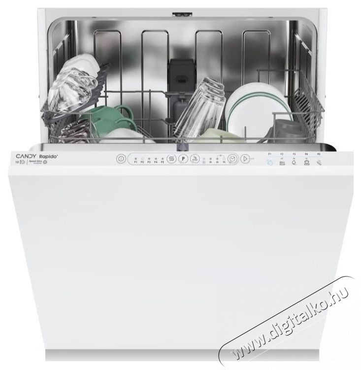 Candy Rapido CI 3E53E0W Be&eacute;p&iacute;thető mosogat&oacute;g&eacute;p, E energiaoszt&aacute;l, Konyhai term&eacute;kek - Mosogat&oacute;g&eacute;p - Norm&aacute;l (60cm) be&eacute;p&iacute;thető mosogat&oacute;g&eacute;p - 535088