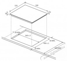 Candy CI642CA Konyhai term&eacute;kek - S&uuml;tő-főzőlap, tűzhely (be&eacute;p&iacute;thető) - Indukci&oacute;s főzőlap (be&eacute;p&iacute;thető) - 535097