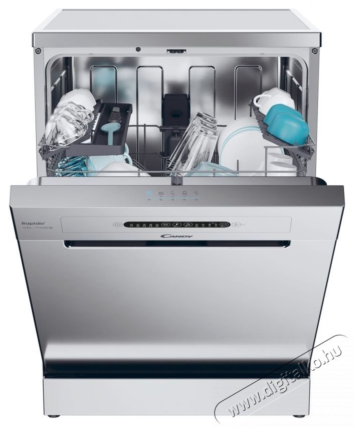Candy Rapido CF 3E9E0, Mosogat&oacute;g&eacute;p, rozsdamentes ac&eacute;l Konyhai term&eacute;kek - Mosogat&oacute;g&eacute;p - Norm&aacute;l (60cm) szabadon&aacute;ll&oacute; mosogat&oacute;g&eacute;p - 535085