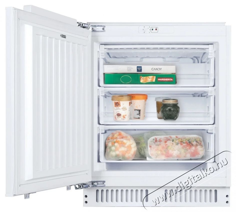 Candy CUS68EW feh&eacute;r, Fagyaszt&oacute;: 95L, fagyaszt&oacute;szekr&eacute;ny Konyhai term&eacute;kek - Hűtő, fagyaszt&oacute; (be&eacute;p&iacute;thető) - Fagyaszt&oacute;szekr&eacute;ny - 538459