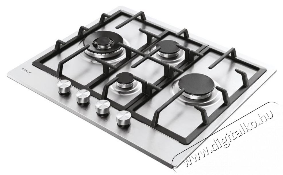 Candy CHG6D4WTX inox, be&eacute;p&iacute;thető, g&aacute;z, főzőz&oacute;na:4, főzőlap Konyhai term&eacute;kek - S&uuml;tő-főzőlap, tűzhely (be&eacute;p&iacute;thető) - G&aacute;zfőzőlap (be&eacute;p&iacute;thető) - 539144