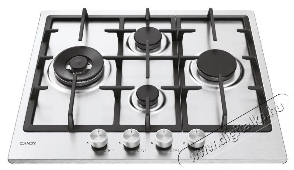 Candy CHG6D4WTX inox, be&eacute;p&iacute;thető, g&aacute;z, főzőz&oacute;na:4, főzőlap Konyhai term&eacute;kek - S&uuml;tő-főzőlap, tűzhely (be&eacute;p&iacute;thető) - G&aacute;zfőzőlap (be&eacute;p&iacute;thető) - 539144