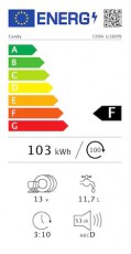 Candy CDSN1L380PB beépíthető mosogatógép Konyhai termékek - Mosogatógép - Normál (60cm) beépíthető mosogatógép - 365196