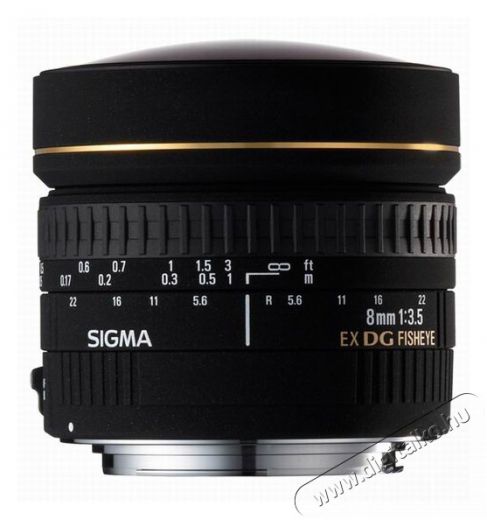 Sigma 8mm f/3,5 EX DG fisheye circular - Canon (3 év garancia!) Fotó-Videó kiegészítők - Objektív - Fix fókuszú objektív - 253292