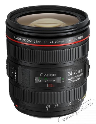 CANON 24-70mm f/4 L EF IS USM (3 &eacute;v garancia!) Fot&oacute;-Vide&oacute; kieg&eacute;sz&iacute;tők - Objekt&iacute;v - Zoom objekt&iacute;v - 265032