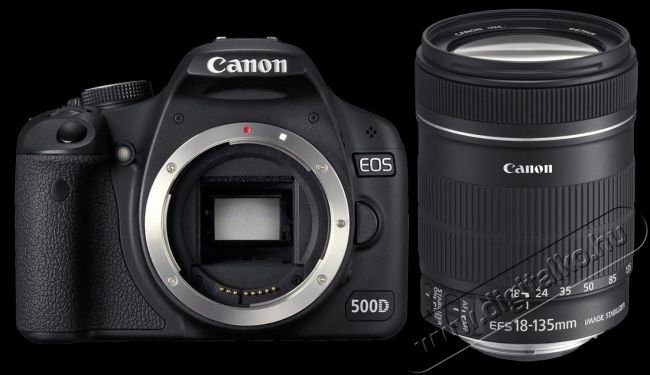 CANON EOS 500D + 18-135mm IS Kit F&eacute;nyk&eacute;pezőg&eacute;p / kamera - DSLR t&uuml;k&ouml;rreflexes f&eacute;nyk&eacute;pezőg&eacute;p - 252343
