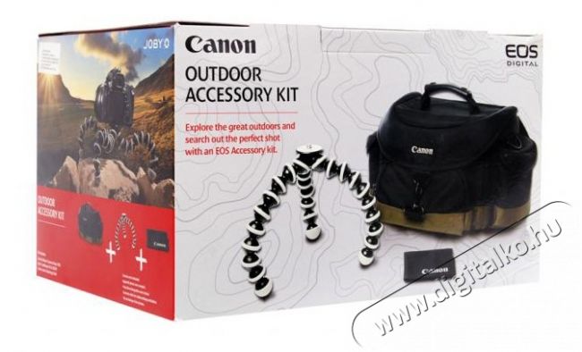 CANON Outdoor Accessory Kit Fot&oacute;s T&aacute;ska szett (10EG+ Gorillapod+tisz&iacute;t&oacute; kendő) Fot&oacute;-Vide&oacute; kieg&eacute;sz&iacute;tők - Fot&oacute;-vide&oacute; t&aacute;ska / tok - K&eacute;zi &eacute;s v&aacute;llt&aacute;ska - 256010