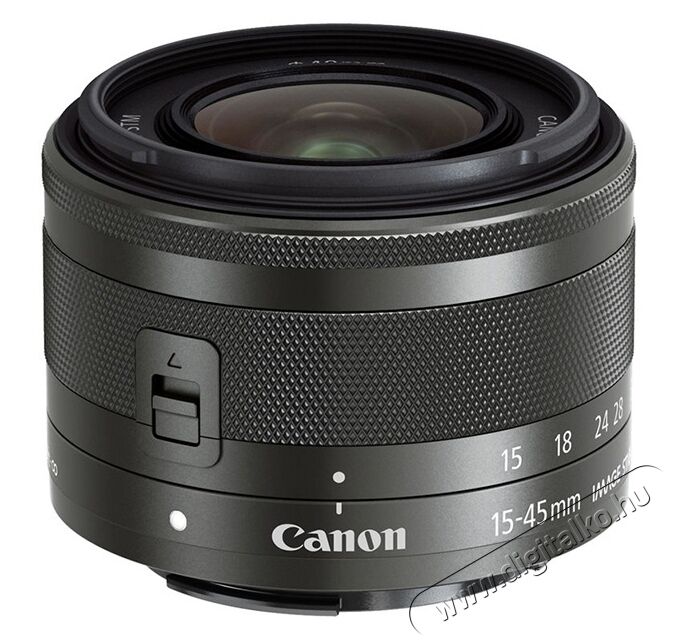 CANON 15-45mm f/3,5 -6,3 EF-M IS STM objektív - grafit Fotó-Videó kiegészítők - Objektív - Zoom objektív - 295781
