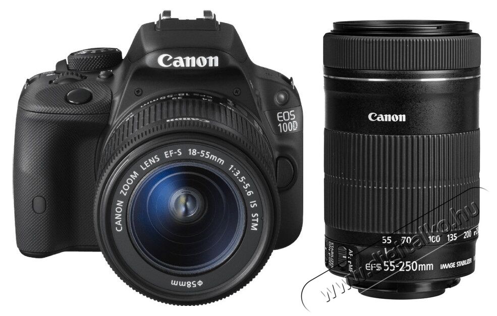 CANON EOS 100D + 18-55mm IS STM + 55-250mm IS STM Kit Fényképezőgép / kamera - DSLR tükörreflexes fényképezőgép - 303510