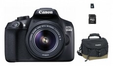 CANON EOS 1300D + 18-55mm IS II + 100EG táska + 8GB SD kártya Kit Fényképezőgép / kamera - DSLR tükörreflexes fényképezőgép - 303515