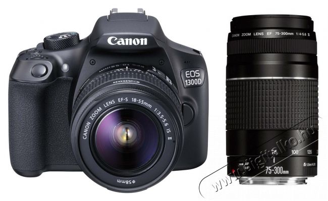 CANON EOS 1300D + 18-55mm IS II +50mm 1,8 STM Kit Fényképezőgép / kamera - DSLR tükörreflexes fényképezőgép - 303519
