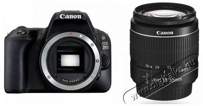 CANON EOS 200D + EF-S 18-55mm f/3,5-5,6 DC III Kit Fényképezőgép / kamera - DSLR tükörreflexes fényképezőgép - 320656