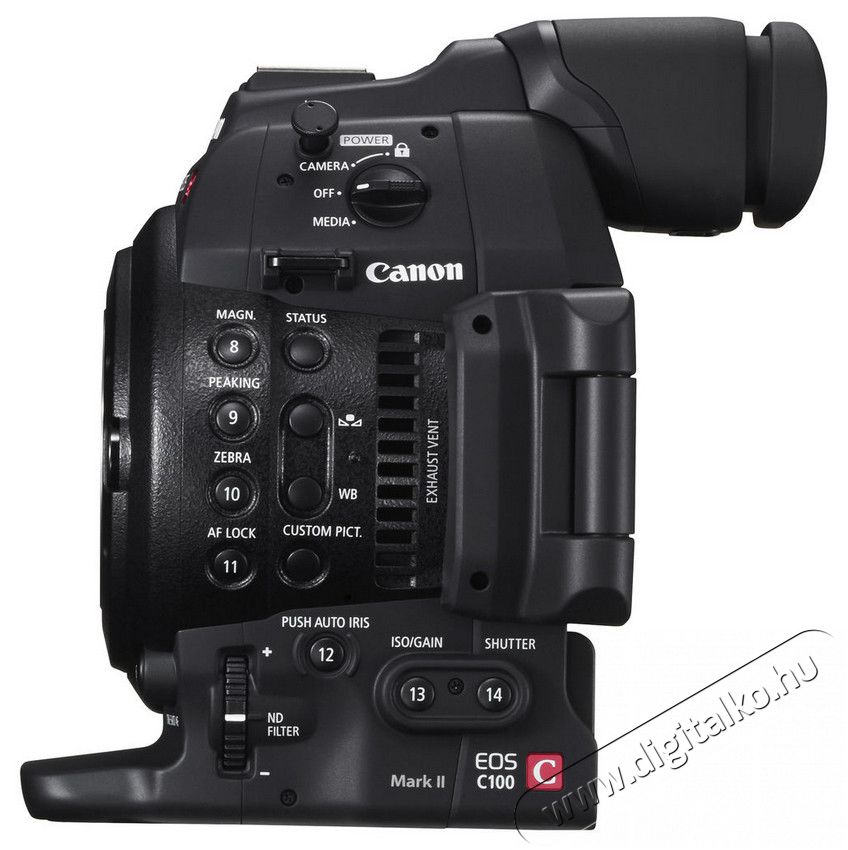 CANON EOS C 100 Mark II professzionális videokamera + EF 24-105mm objektív Fényképezőgép / kamera - Memóriakártyás videokamera - Professzionális - 297665