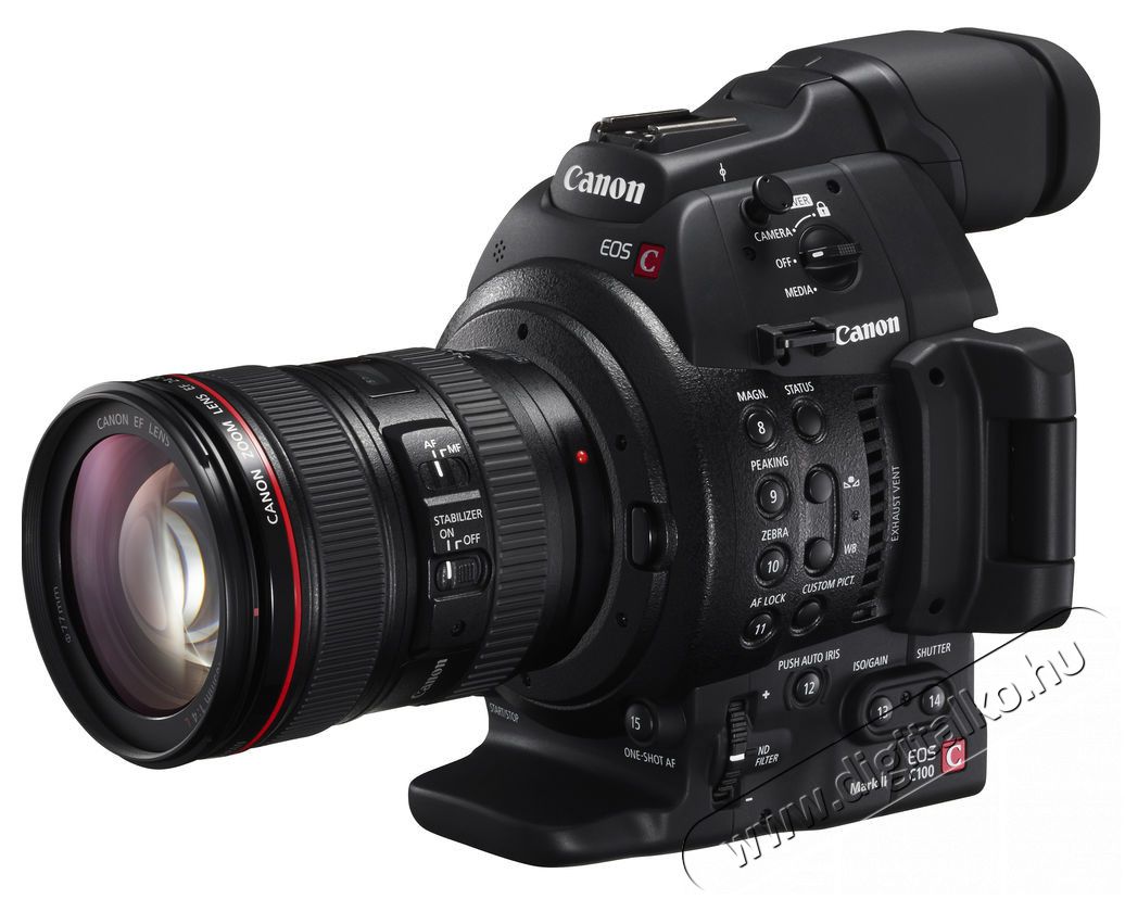CANON EOS C 100 Mark II professzionális videokamera + EF 24-105mm objektív Fényképezőgép / kamera - Memóriakártyás videokamera - Professzionális - 297665