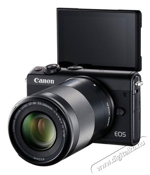 CANON EOS M100 + 15-45mm + 55-200mm digit&aacute;lis f&eacute;nyk&eacute;pezőg&eacute;p - fekete F&eacute;nyk&eacute;pezőg&eacute;p / kamera - Kompakt f&eacute;nyk&eacute;pezőg&eacute;p - Norm&aacute;l tud&aacute;s&uacute; kompakt - 334635