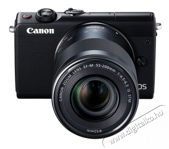 CANON EOS M100 + 15-45mm + 55-200mm digit&aacute;lis f&eacute;nyk&eacute;pezőg&eacute;p - fekete F&eacute;nyk&eacute;pezőg&eacute;p / kamera - Kompakt f&eacute;nyk&eacute;pezőg&eacute;p - Norm&aacute;l tud&aacute;s&uacute; kompakt - 334635