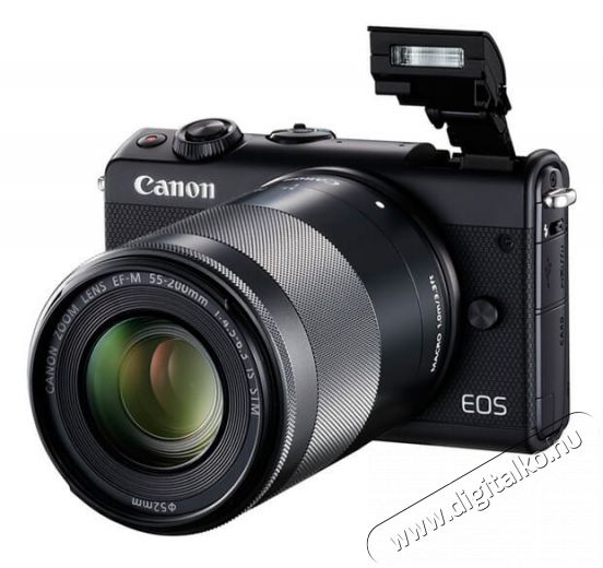 CANON EOS M100 + 15-45mm + 55-200mm digit&aacute;lis f&eacute;nyk&eacute;pezőg&eacute;p - fekete F&eacute;nyk&eacute;pezőg&eacute;p / kamera - Kompakt f&eacute;nyk&eacute;pezőg&eacute;p - Norm&aacute;l tud&aacute;s&uacute; kompakt - 334635