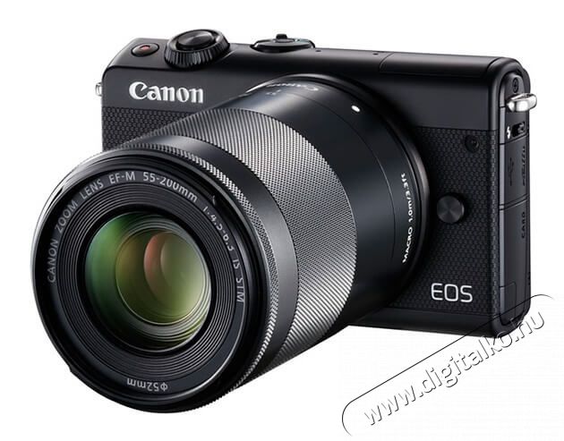 CANON EOS M100 + 15-45mm + 55-200mm digit&aacute;lis f&eacute;nyk&eacute;pezőg&eacute;p - fekete F&eacute;nyk&eacute;pezőg&eacute;p / kamera - Kompakt f&eacute;nyk&eacute;pezőg&eacute;p - Norm&aacute;l tud&aacute;s&uacute; kompakt - 334635
