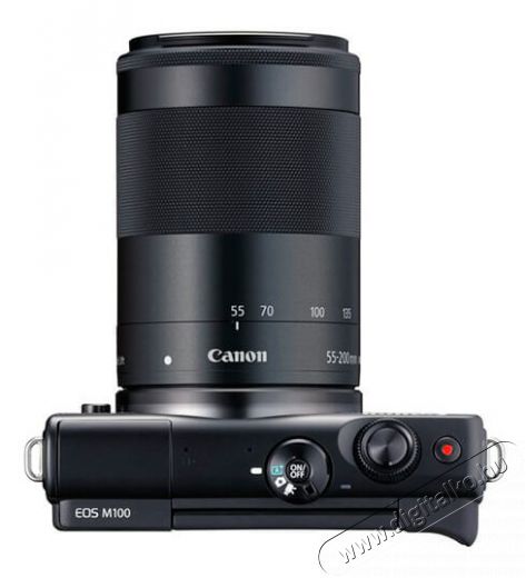 CANON EOS M100 + 15-45mm + 55-200mm digit&aacute;lis f&eacute;nyk&eacute;pezőg&eacute;p - fekete F&eacute;nyk&eacute;pezőg&eacute;p / kamera - Kompakt f&eacute;nyk&eacute;pezőg&eacute;p - Norm&aacute;l tud&aacute;s&uacute; kompakt - 334635