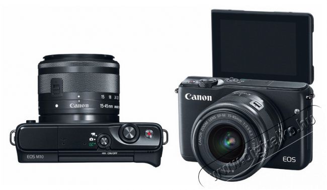 CANON EOS M10 + M15-45mm S Kit - fekete Fényképezőgép / kamera - MILC cserélhető objektíves kompakt fényképezőgép - 295778