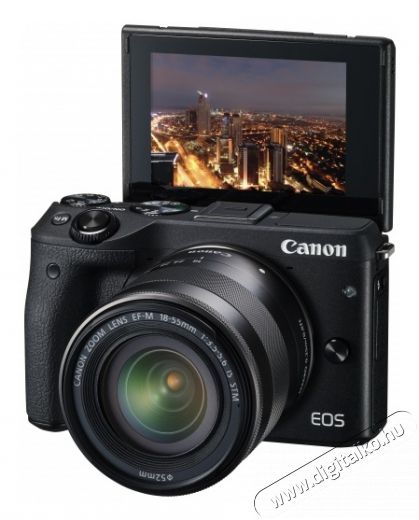 CANON EOS M3 + 18-55mm EF-M IS STM Kit Fényképezőgép / kamera - MILC cserélhető objektíves kompakt fényképezőgép - 285018