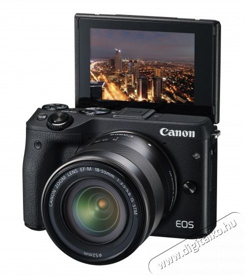 CANON EOS M3 + 18-55mm IS STM + EFV Viewfinder Kit - fekete Fényképezőgép / kamera - MILC cserélhető objektíves kompakt fényképezőgép - 288858