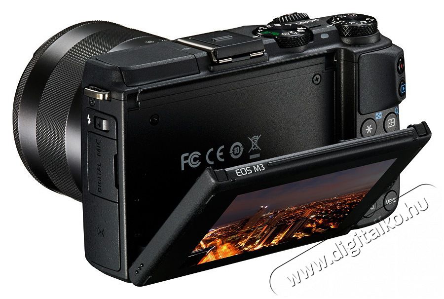 CANON EOS M3 + 18-55mm EF-M IS STM Kit Fényképezőgép / kamera - MILC cserélhető objektíves kompakt fényképezőgép - 285018