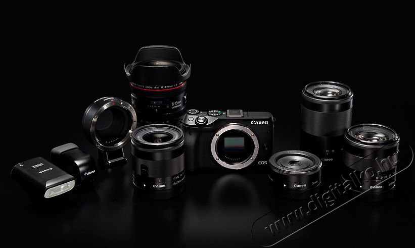 CANON EOS M3 + 18-55mm EF-M IS STM Kit Fényképezőgép / kamera - MILC cserélhető objektíves kompakt fényképezőgép - 285018