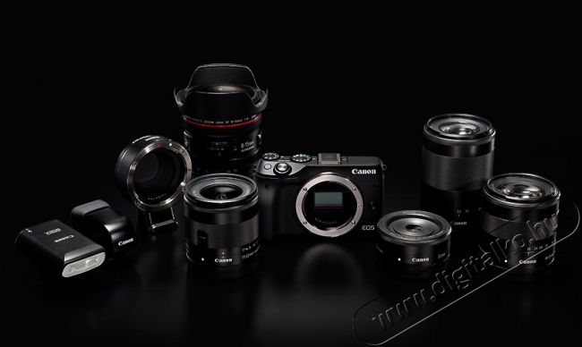 CANON EOS M3 + 18-55mm EF-M IS STM Kit Fényképezőgép / kamera - MILC cserélhető objektíves kompakt fényképezőgép - 285018