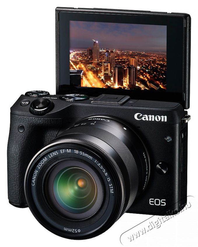 CANON EOS M3 + 18-55mm EF-M IS STM Kit Fényképezőgép / kamera - MILC cserélhető objektíves kompakt fényképezőgép - 285018