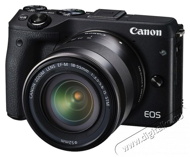 CANON EOS M3 + 18-55mm EF-M IS STM Kit Fényképezőgép / kamera - MILC cserélhető objektíves kompakt fényképezőgép - 285018