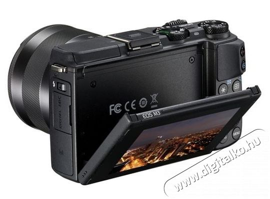CANON EOS M3 + 18-55mm IS STM Premium kit (EH27-CJ tok + EM-E2 nyakpánt + 16GB SD kártya) Fényképezőgép / kamera - MILC cserélhető objektíves kompakt fényképezőgép - 285026