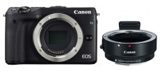CANON EOS M3 váz + EF-EOS M adapter Kit Fényképezőgép / kamera - MILC cserélhető objektíves kompakt fényképezőgép - 295780