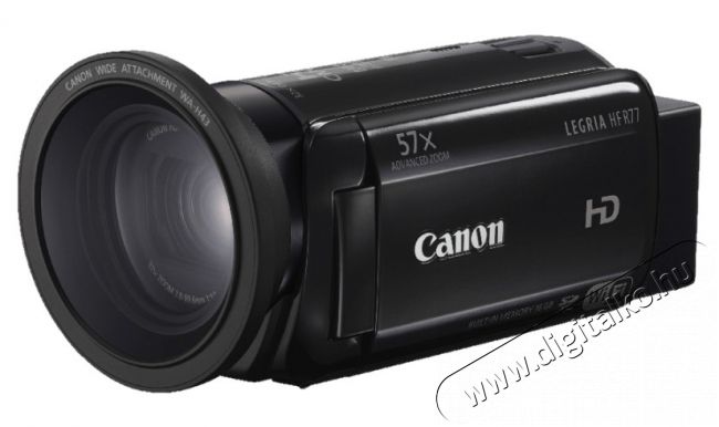 CANON Legria HF R77 videokamera + WA-H43 nagylátószögű előtét Fényképezőgép / kamera - Memóriakártyás videokamera - Kompakt - 296765