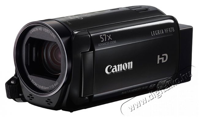 CANON Legria HF R78 videokamera + WA-H43 nagylátószögű előtét Fényképezőgép / kamera - Memóriakártyás videokamera - Kompakt - 296764