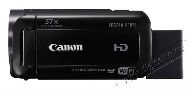 CANON Legria HF R78 videokamera + WA-H43 nagylátószögű előtét Fényképezőgép / kamera - Memóriakártyás videokamera - Kompakt - 296764