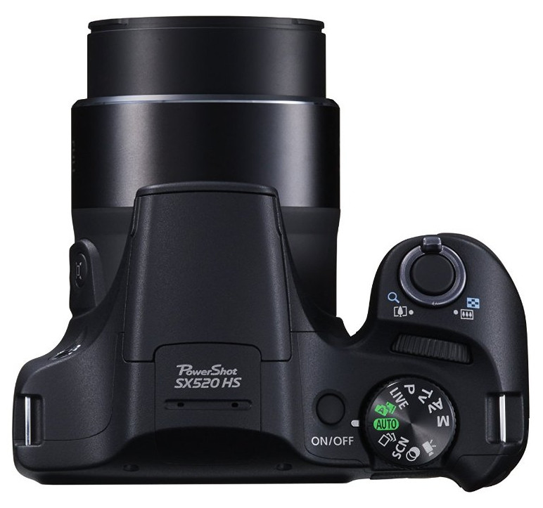 CANON PowerShot SX520 HS - fekete F&eacute;nyk&eacute;pezőg&eacute;p / kamera - Ultrazoom f&eacute;nyk&eacute;pezőg&eacute;p - K&ouml;zepes m&eacute;retű - 279143