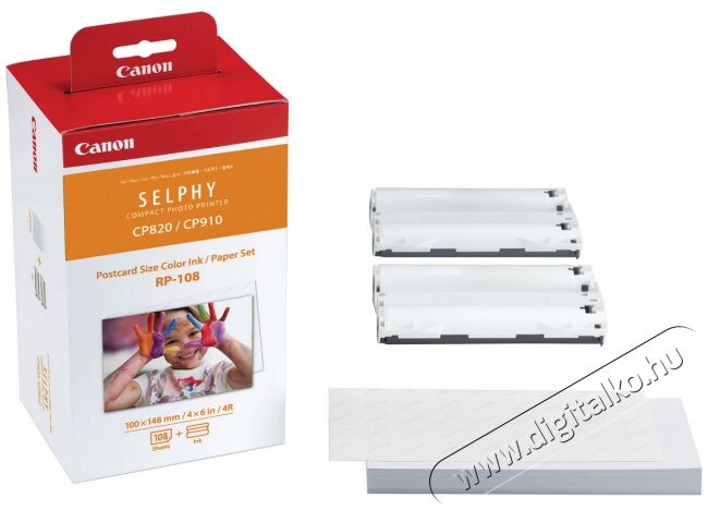 CANON RP-1080V fotópapír Fotó-Videó kiegészítők - Kisméretű fotónyomtató - Fotópapír - 295798