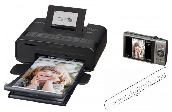CANON Selphy CP1200 fotónyomtató - fekete + 54 RP fotópapír szett Fotó-Videó kiegészítők - Kisméretű fotónyomtató - Kisméretű fotónyomtató - 303524