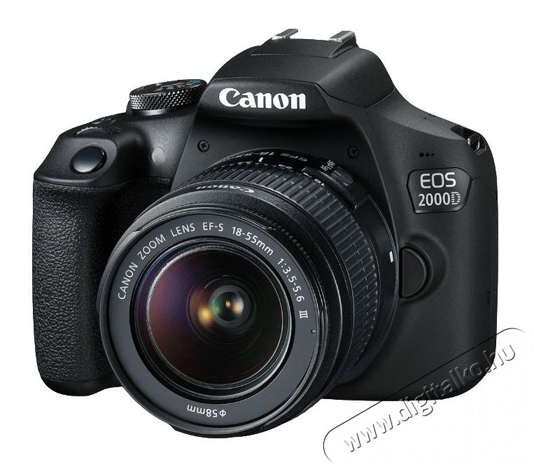 CANON EOS 2000D + 18-55mm f/3,5-5,6 EF-S DC III Digitális fényképezőgép Fényképezőgép / kamera - DSLR tükörreflexes fényképezőgép - 349748