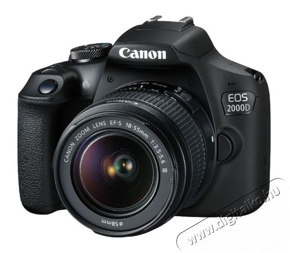 CANON EOS 2000D + 18-55mm f/3,5-5,6 EF-S DC III Digitális fényképezőgép Fényképezőgép / kamera - DSLR tükörreflexes fényképezőgép - 349748
