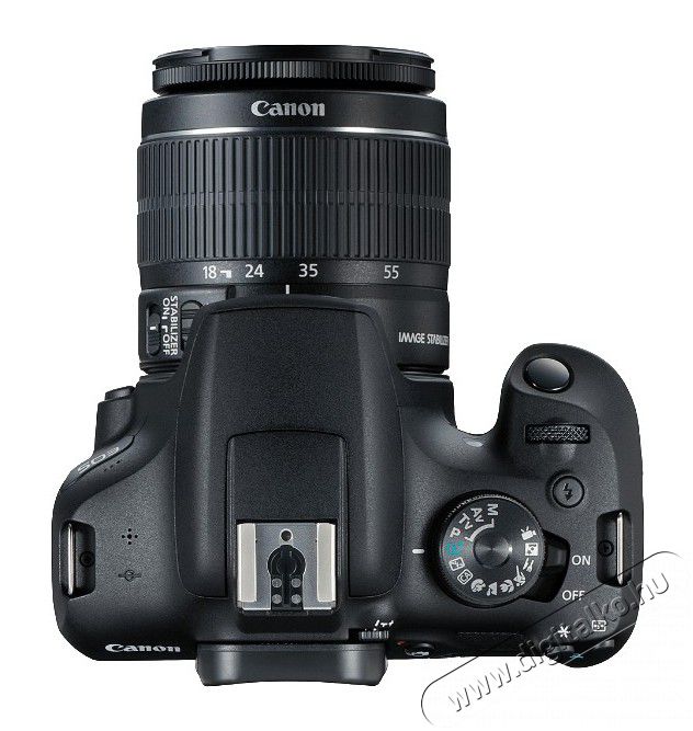 CANON EOS 2000D + 18-55mm f/3,5-5,6 EF-S DC III Digitális fényképezőgép Fényképezőgép / kamera - DSLR tükörreflexes fényképezőgép - 349748
