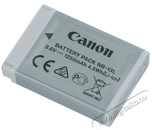 CANON NB-13L Li-Ion akkumulátor (1250mAh) Akkuk és töltők - Li-ion akkumulátor és töltő (gyári) - Akku - 281448