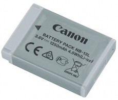 CANON NB-13L Li-Ion akkumulátor (1250mAh) Akkuk és töltők - Li-ion akkumulátor és töltő (gyári) - Akku - 281448
